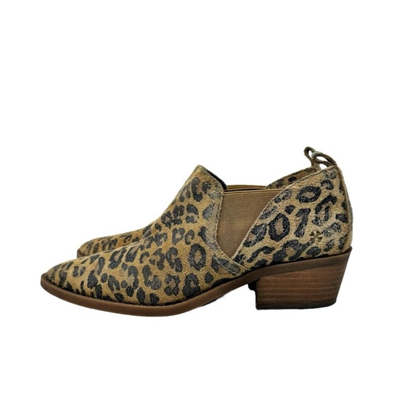 Lucky Brand Fallo Leather Leopard Print Boho
Western Rodeo Ankle Booties Size 8 - Picture 3 of 11